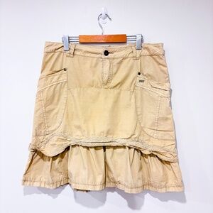 POINT ZERO Beige cargo skirt